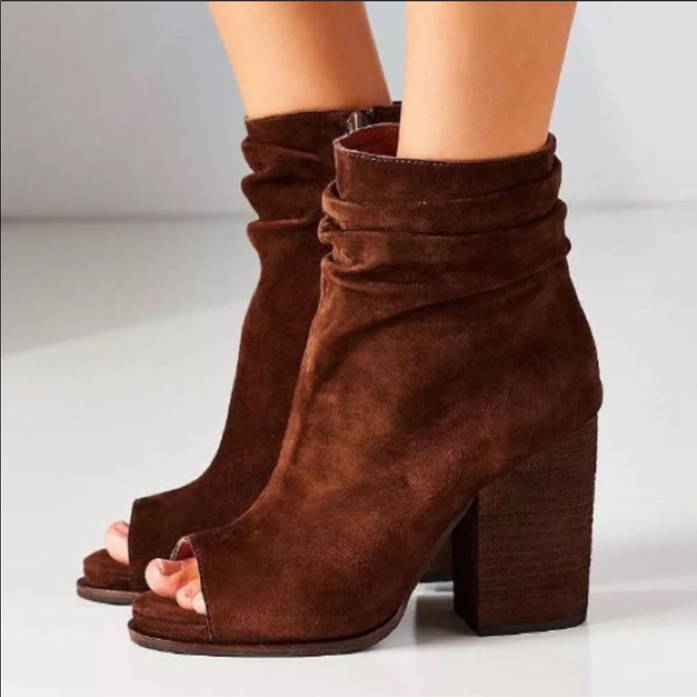 Jeffery Campbell open toe boots